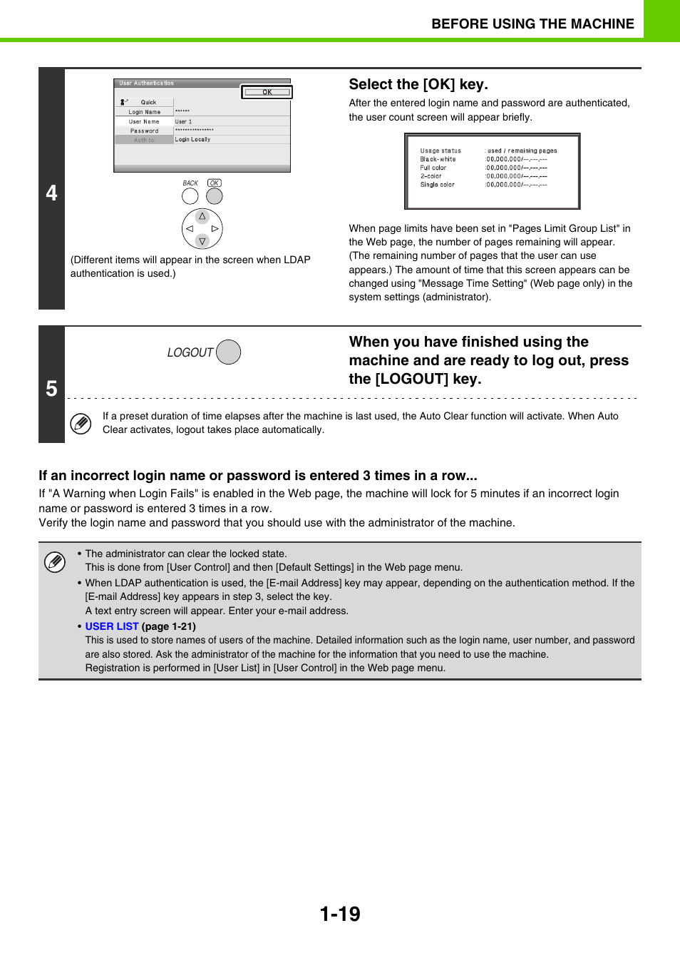 Sony MX-C400P User Manual | Page 22 / 257