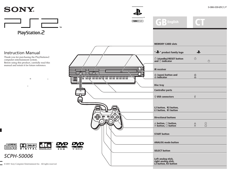 Sony SCPH-50006 User Manual | 56 pages