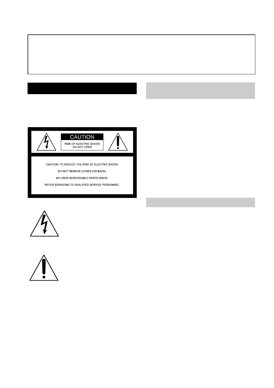 Warning, Caution | Sony AC-L User Manual | Page 2 / 72