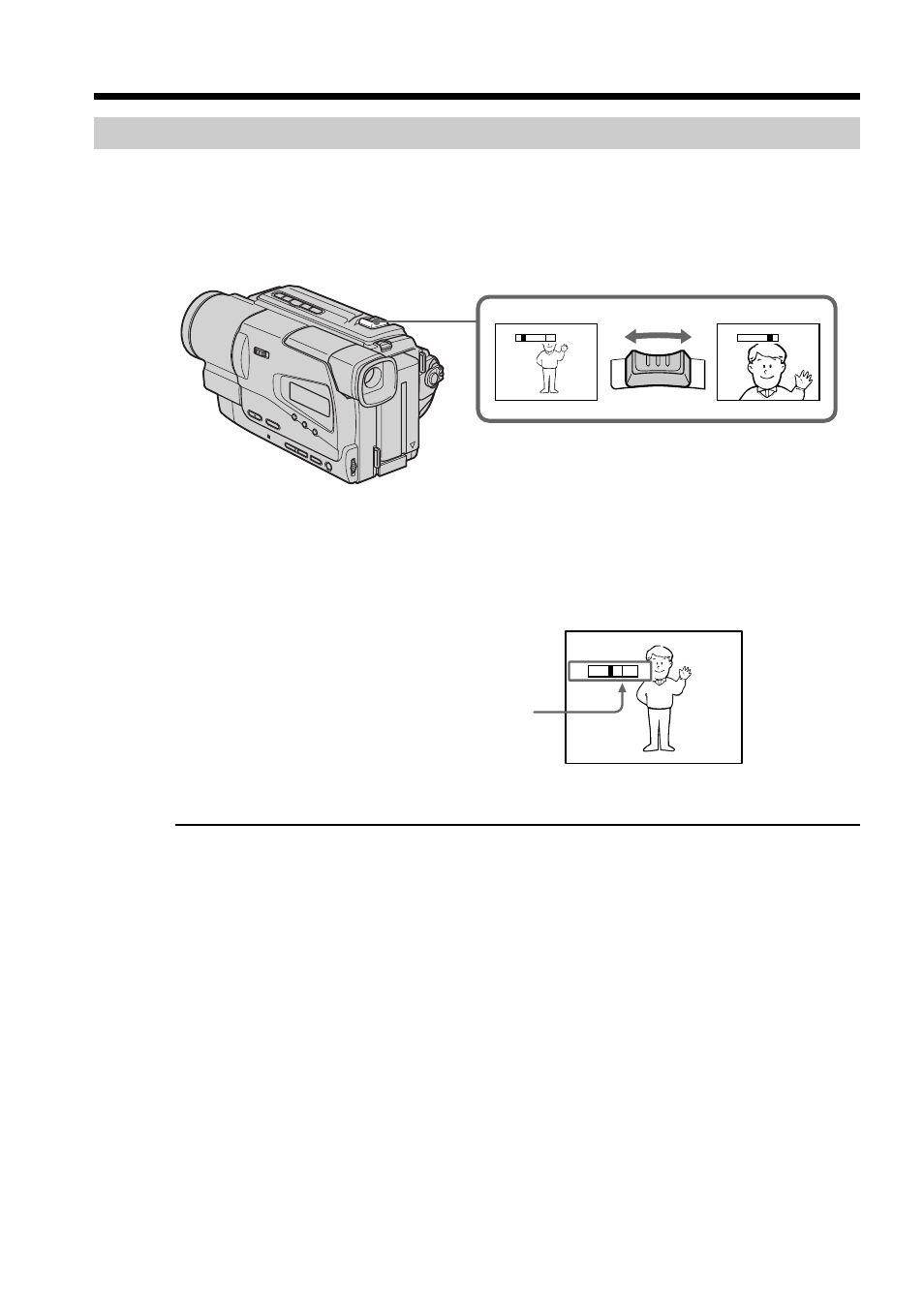 Using the zoom feature, Recording a picture | Sony AC-L User Manual | Page 22 / 72