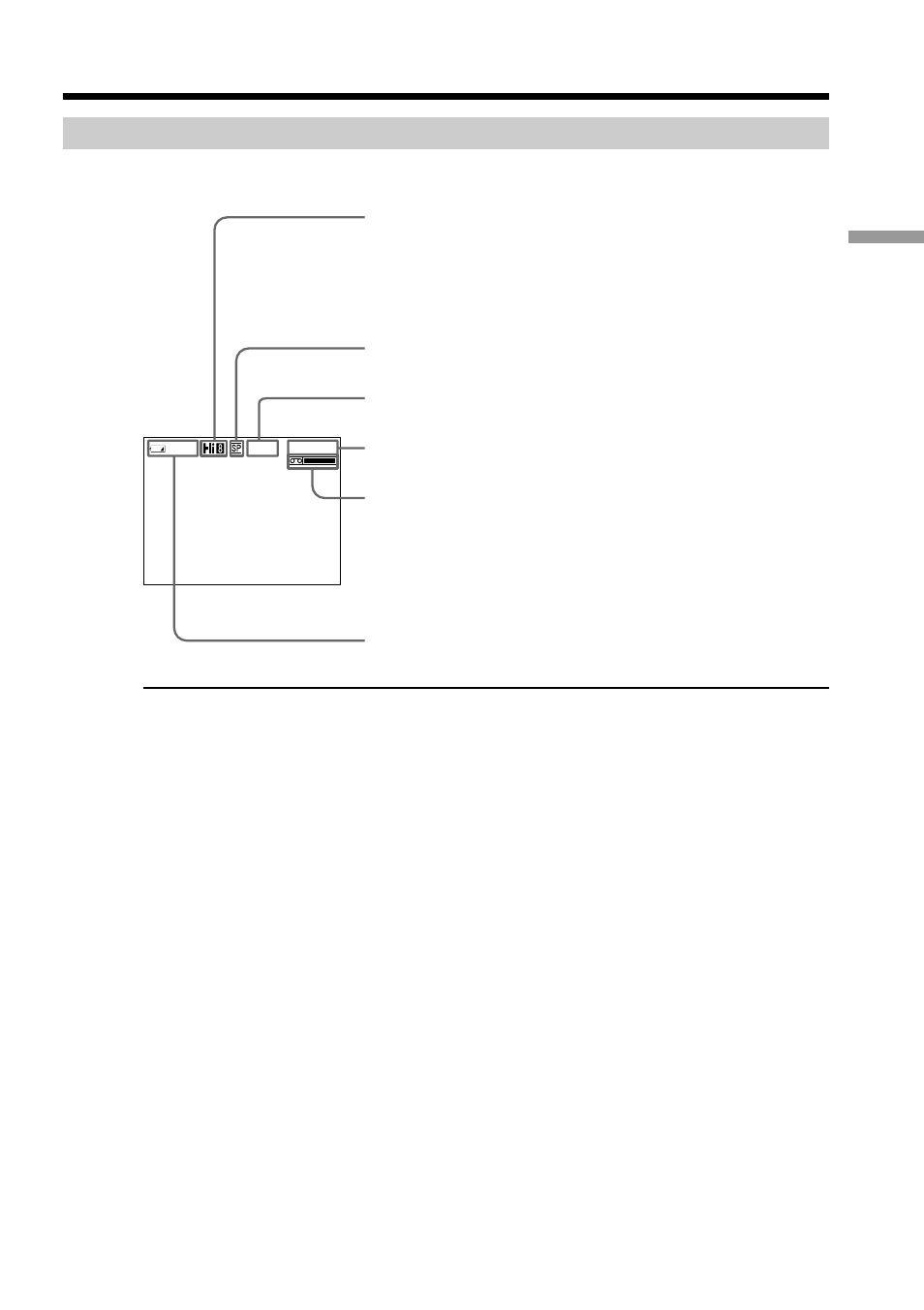 Indicators displayed in the recording mode, Recording a picture | Sony AC-L User Manual | Page 23 / 72