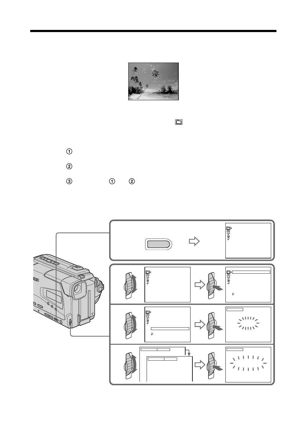 Superimposing a title | Sony AC-L User Manual | Page 38 / 72