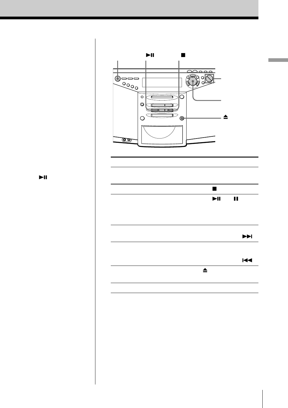 Basic operations 5 | Sony ZS-M7 User Manual | Page 5 / 126