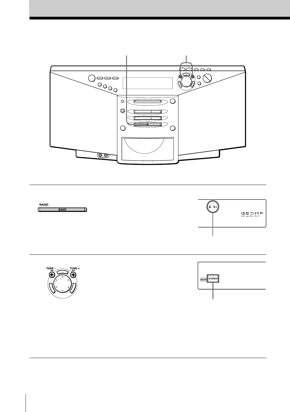 Recepción de la radio | Sony ZS-M7 User Manual | Page 76 / 126