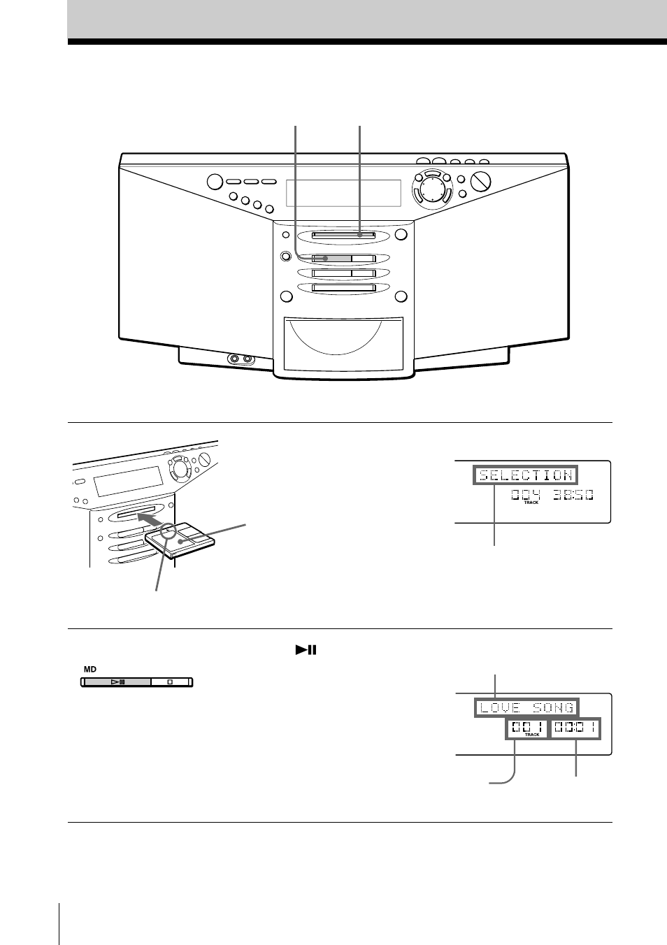 Playing an md | Sony ZS-M7 User Manual | Page 8 / 126