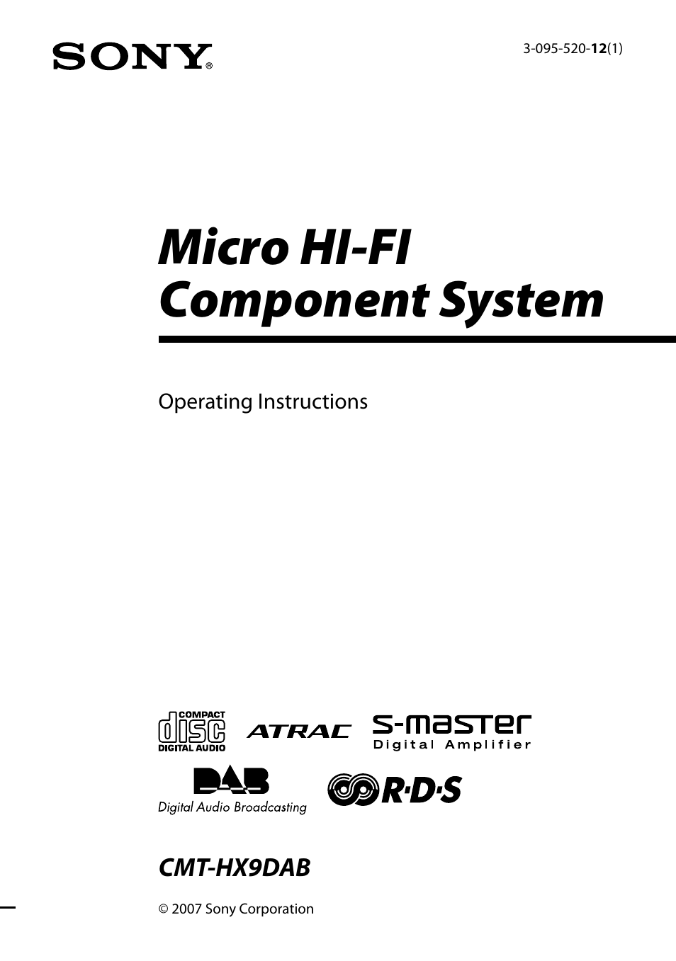 Sony CMT-HX9DAB User Manual | 32 pages