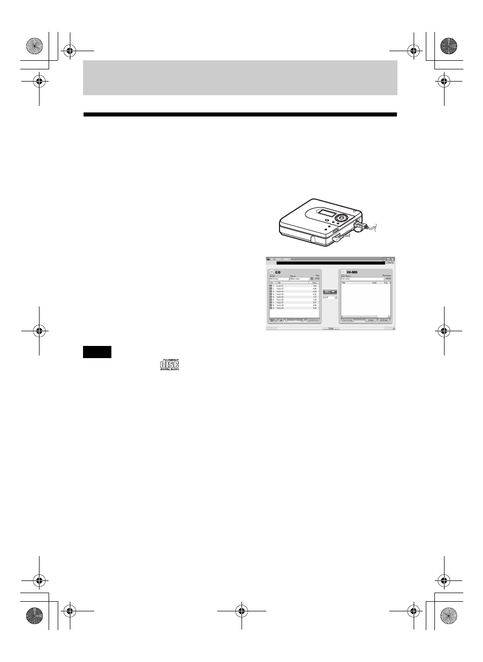 Using md simple burner, Before using md simple burner | Sony MZ-NH600D User Manual | Page 57 / 80