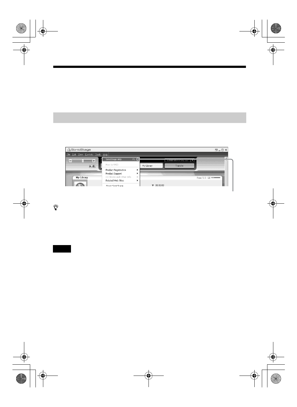 Using sonicstage help, To display sonicstage help | Sony MZ-NH600D User Manual | Page 68 / 80