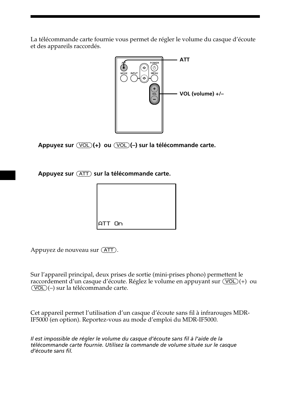 Réglage du volume, 14 réglage du volume | Sony XVM-R75 User Manual | Page 34 / 64