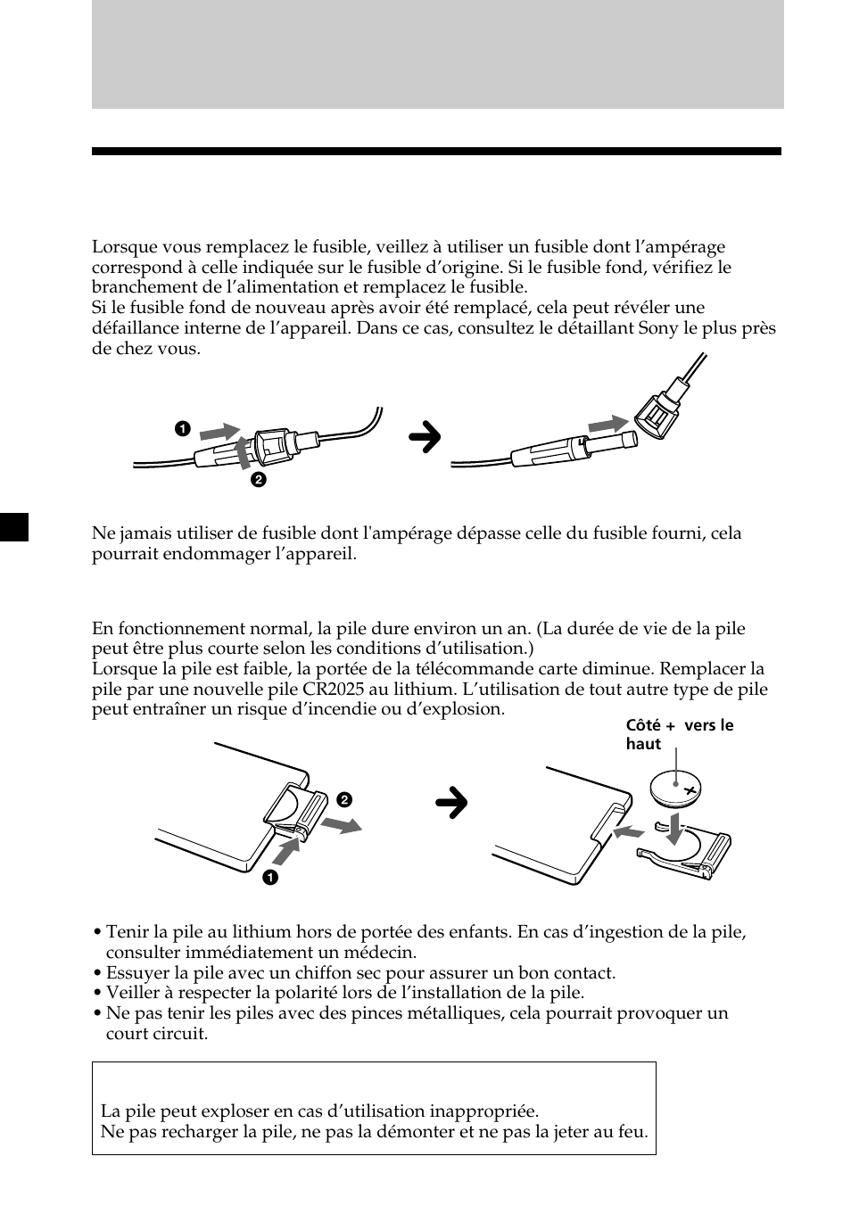 Informations complémentaires, Entretien | Sony XVM-R75 User Manual | Page 38 / 64