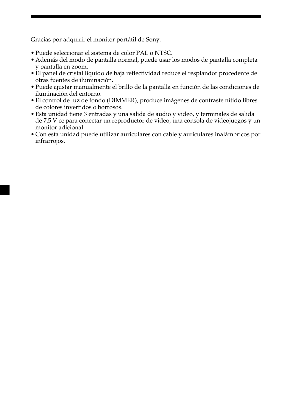 Bienvenido, 4bienvenido | Sony XVM-R75 User Manual | Page 44 / 64