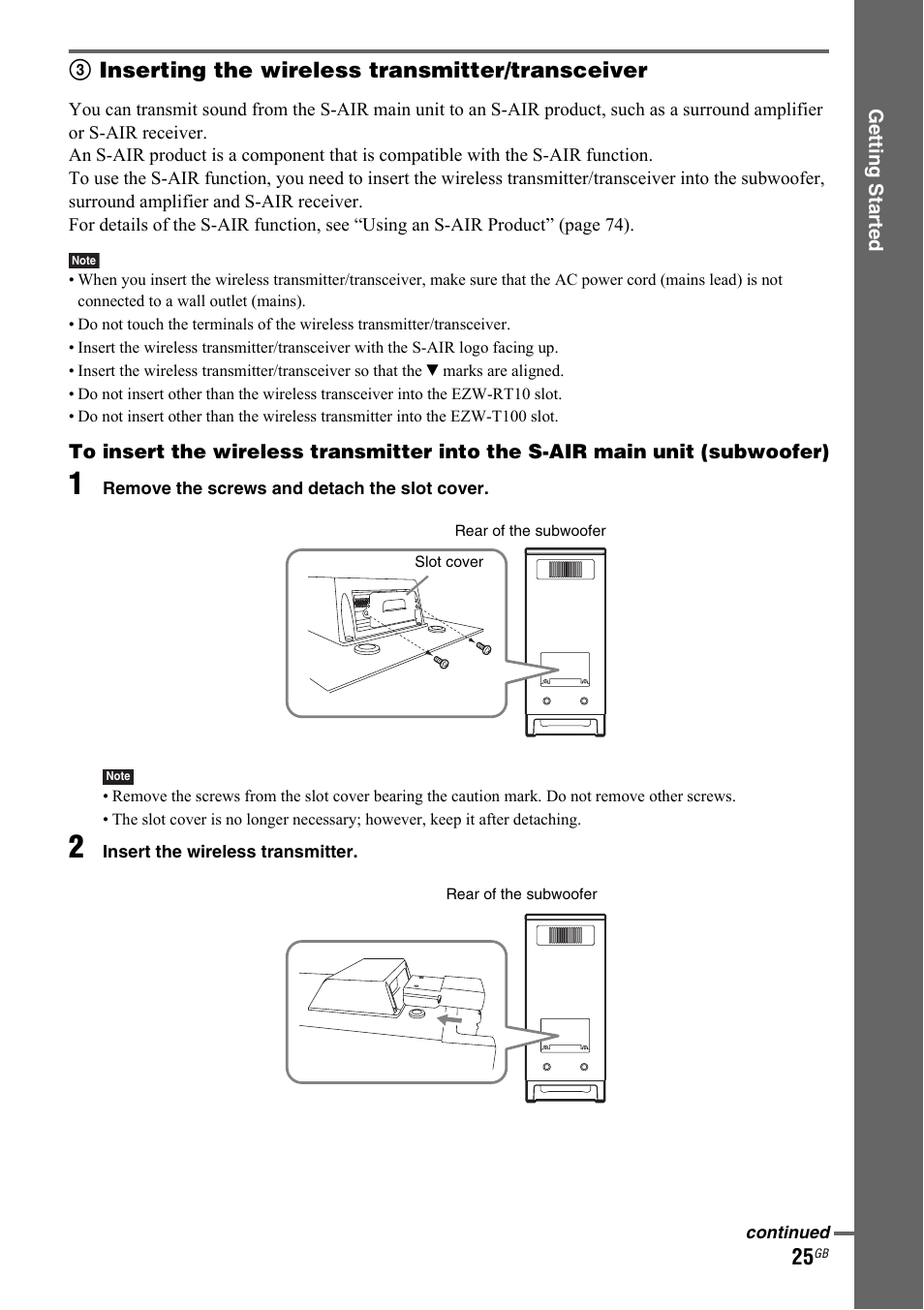 Sony 3-299-549-12(1) User Manual | Page 25 / 127