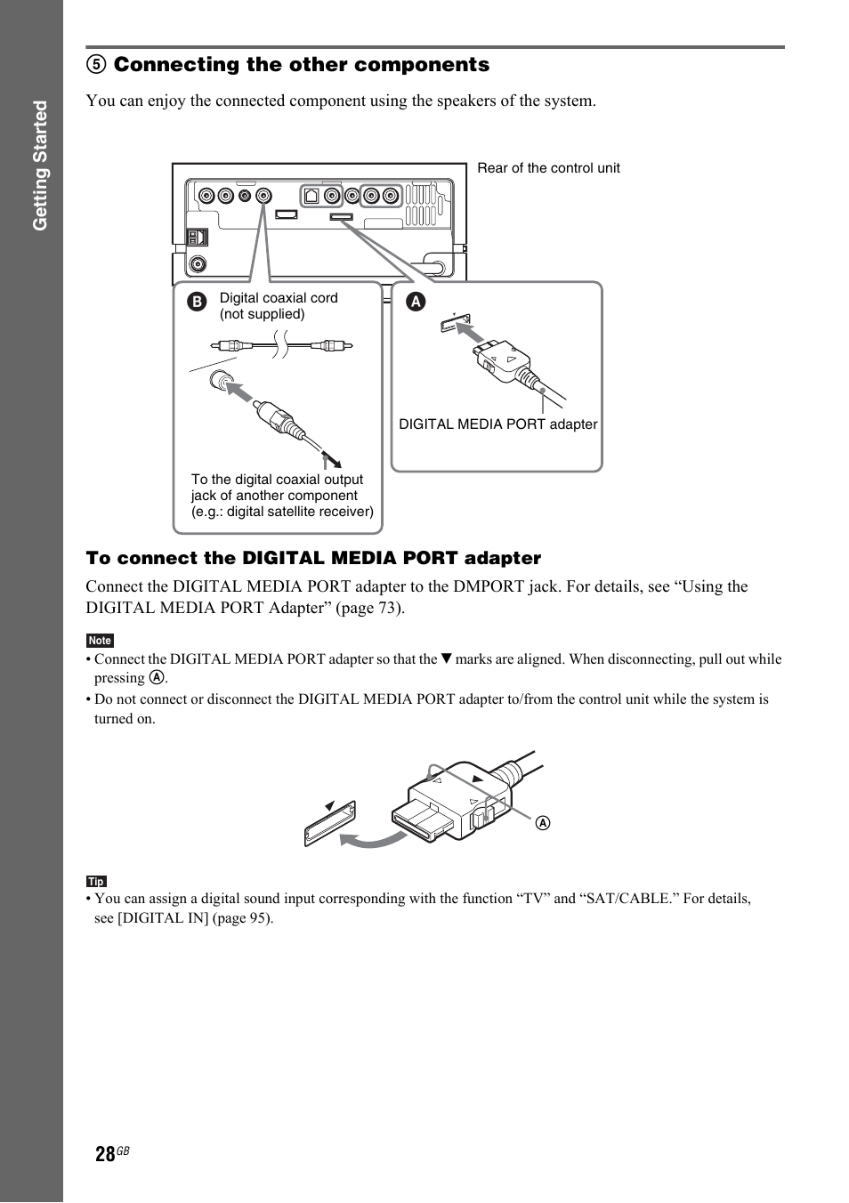 5connecting the other components | Sony 3-299-549-12(1) User Manual | Page 28 / 127