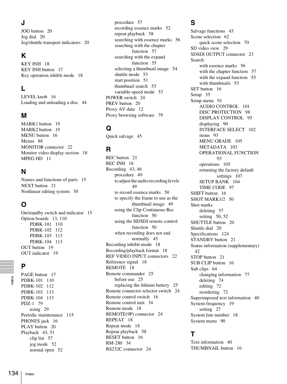 Sony 3-270-589-12 (1) User Manual | Page 134 / 135