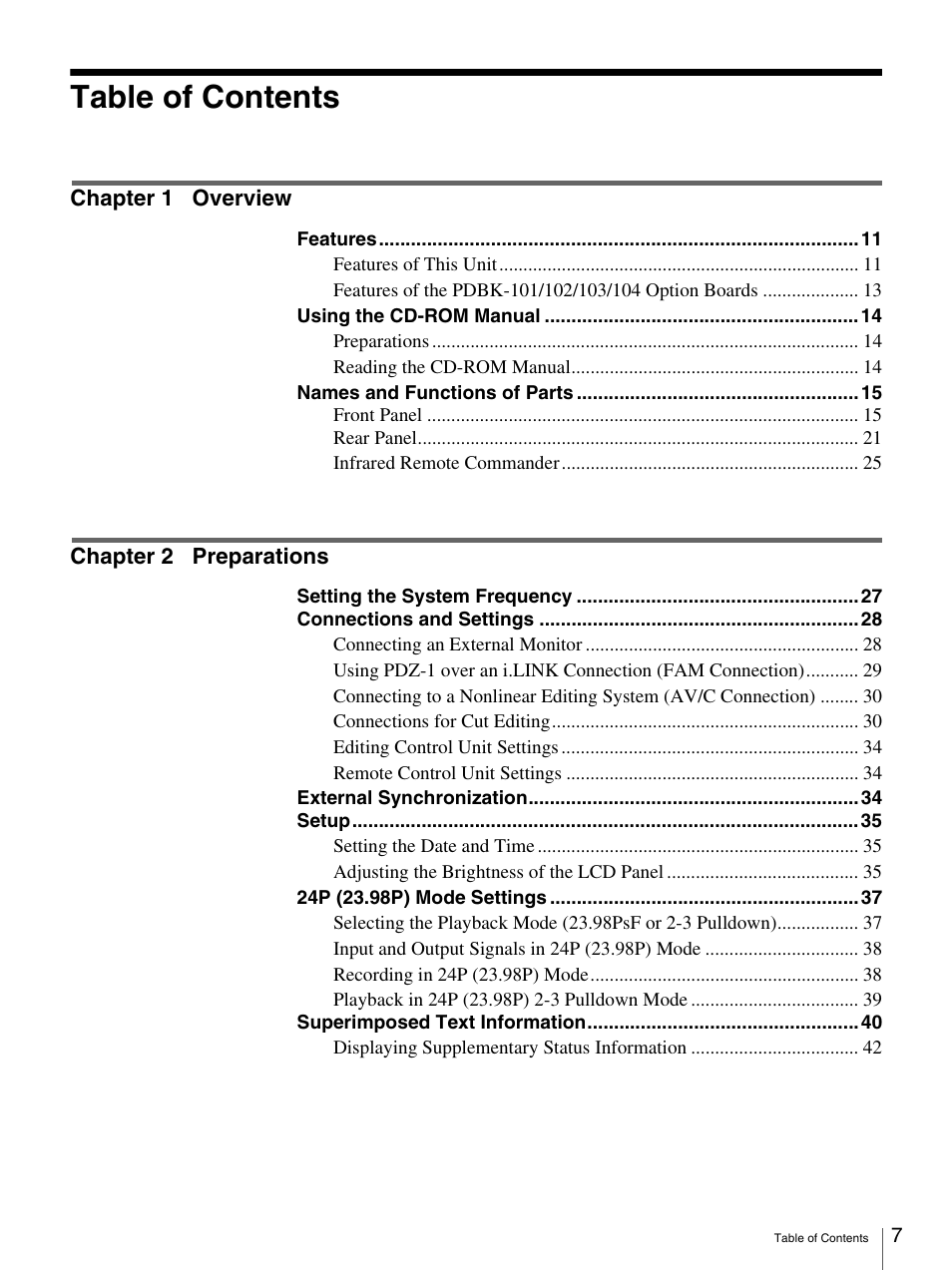 Sony 3-270-589-12 (1) User Manual | Page 7 / 135