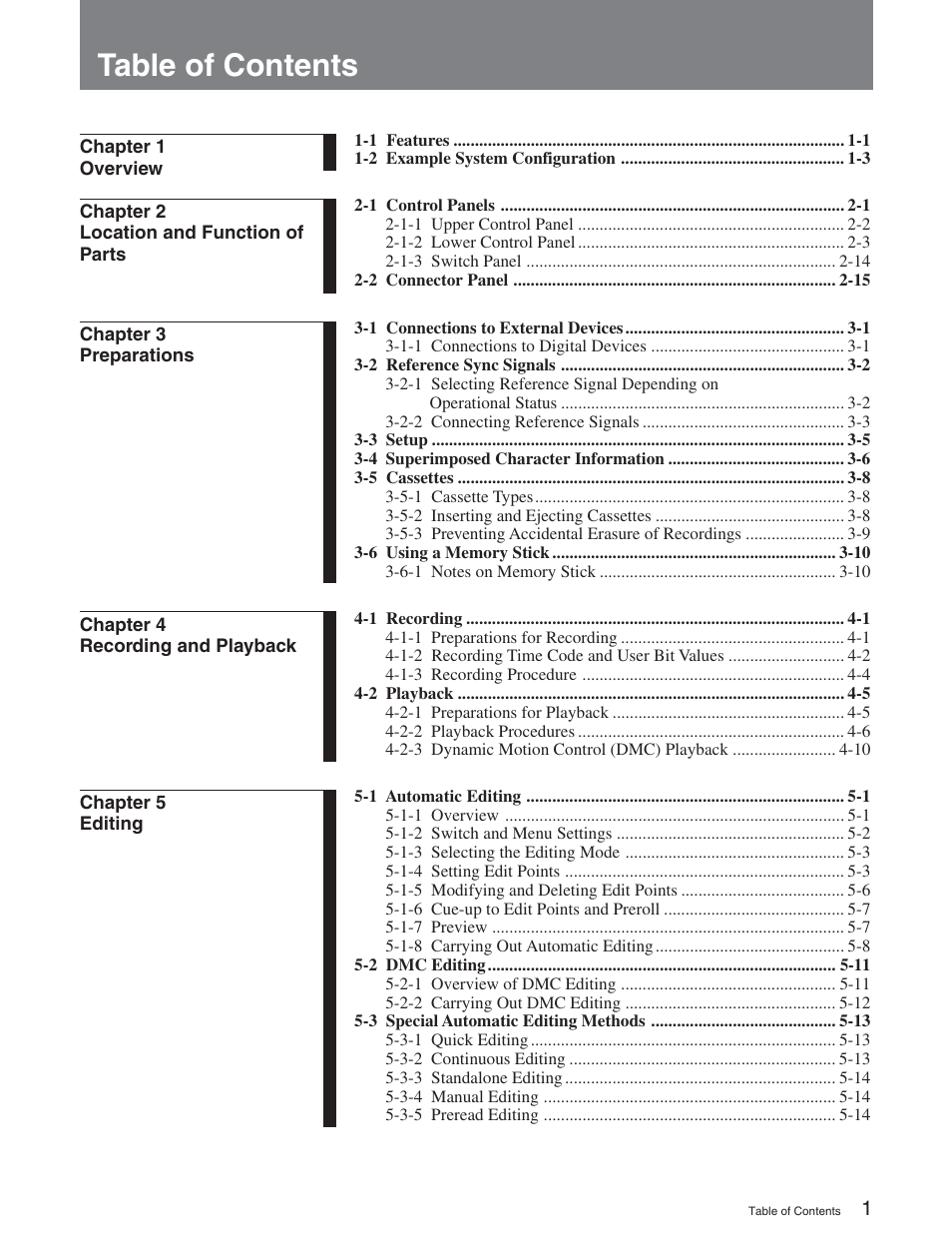 Sony HDW-D2000 User Manual | Page 3 / 147