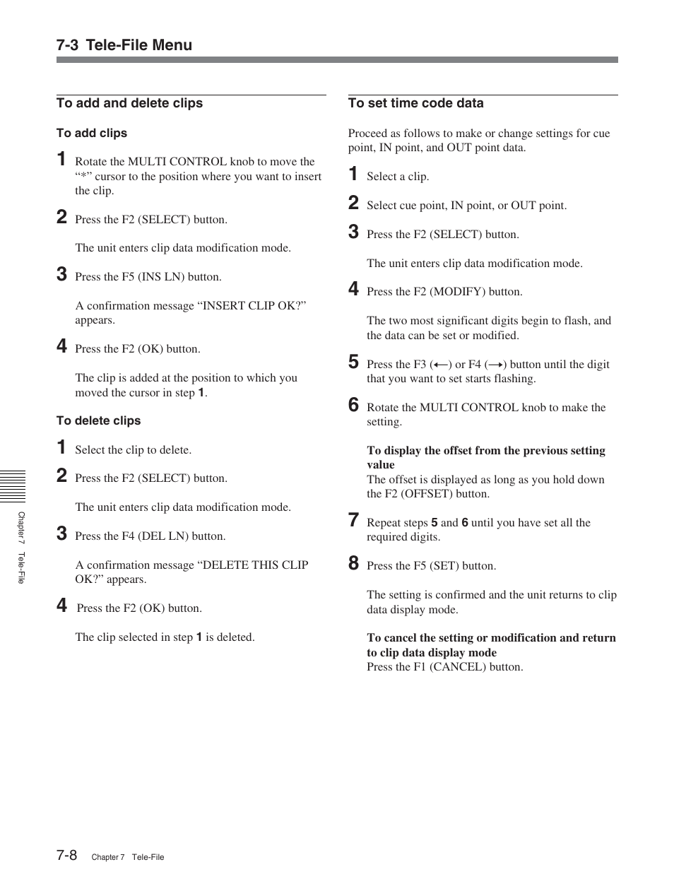 Sony HDW-D2000 User Manual | Page 80 / 147