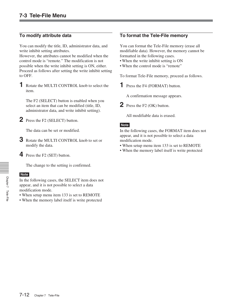 Sony HDW-D2000 User Manual | Page 84 / 147