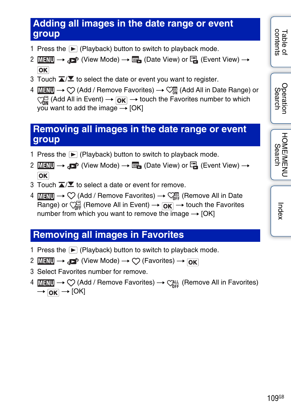 Sony Cyber-shot 4-130-938-12(1) User Manual | Page 109 / 170