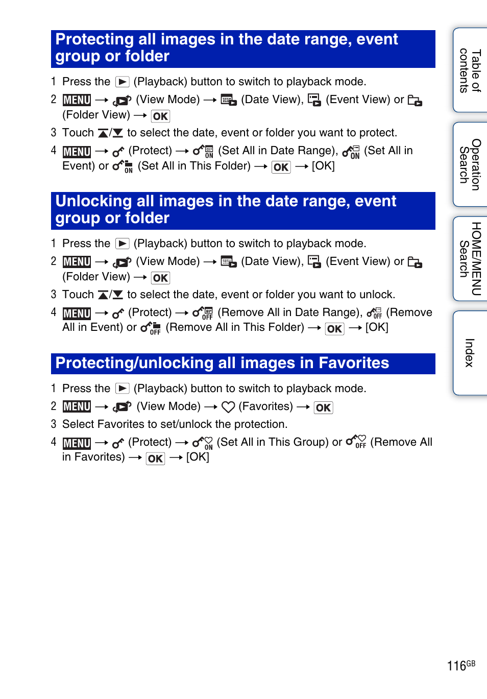 Sony Cyber-shot 4-130-938-12(1) User Manual | Page 116 / 170