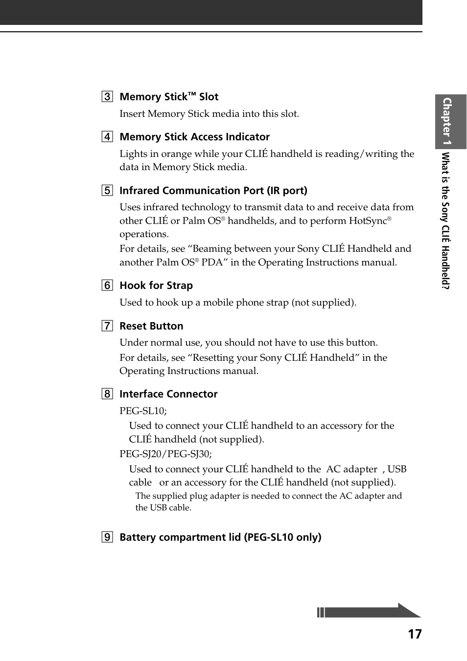 Sony PEG-SJ30 User Manual | Page 17 / 68