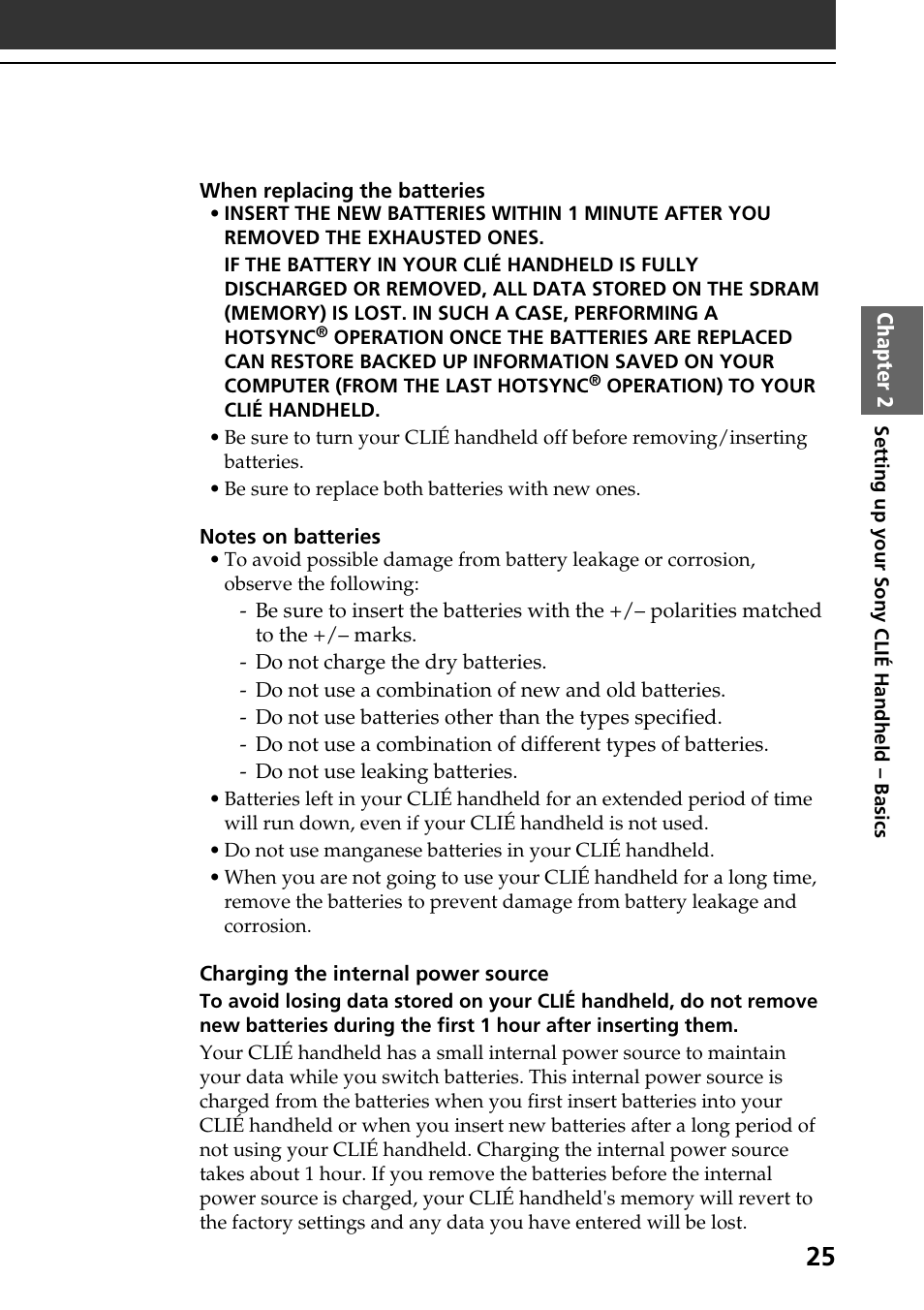 Sony PEG-SJ30 User Manual | Page 25 / 68