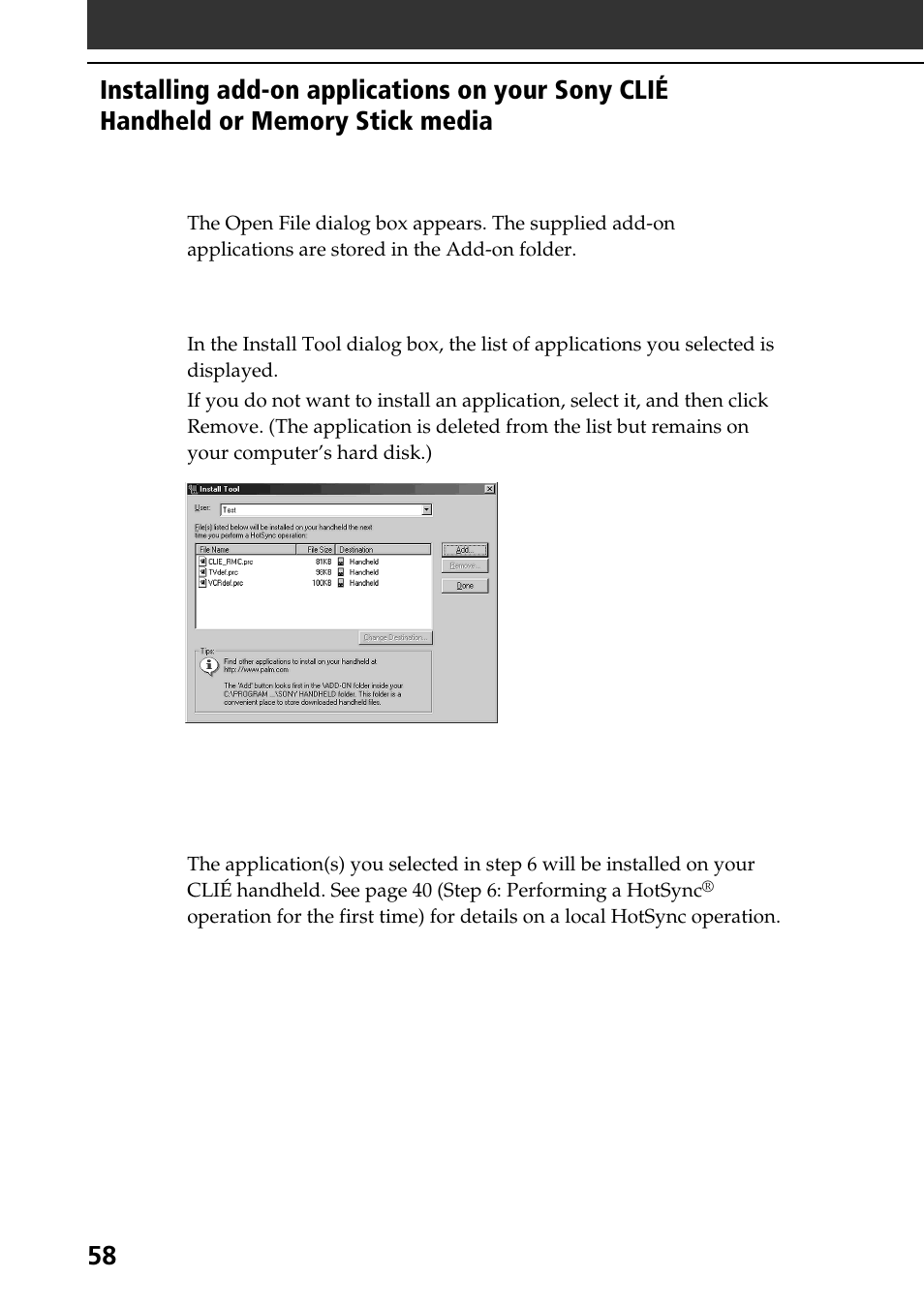 Sony PEG-SJ30 User Manual | Page 58 / 68