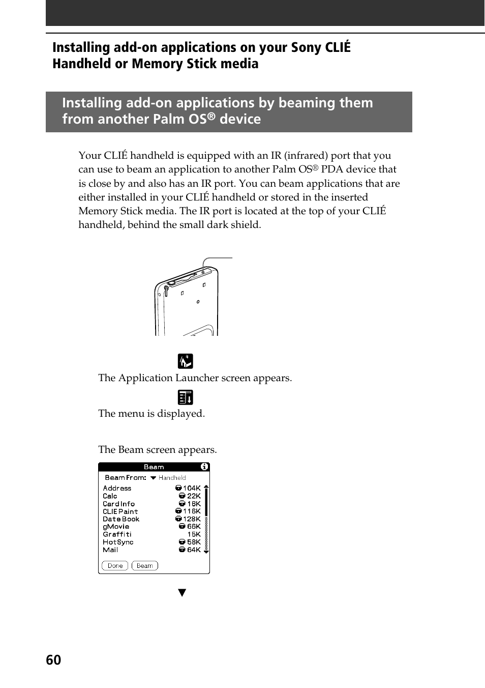 Device | Sony PEG-SJ30 User Manual | Page 60 / 68