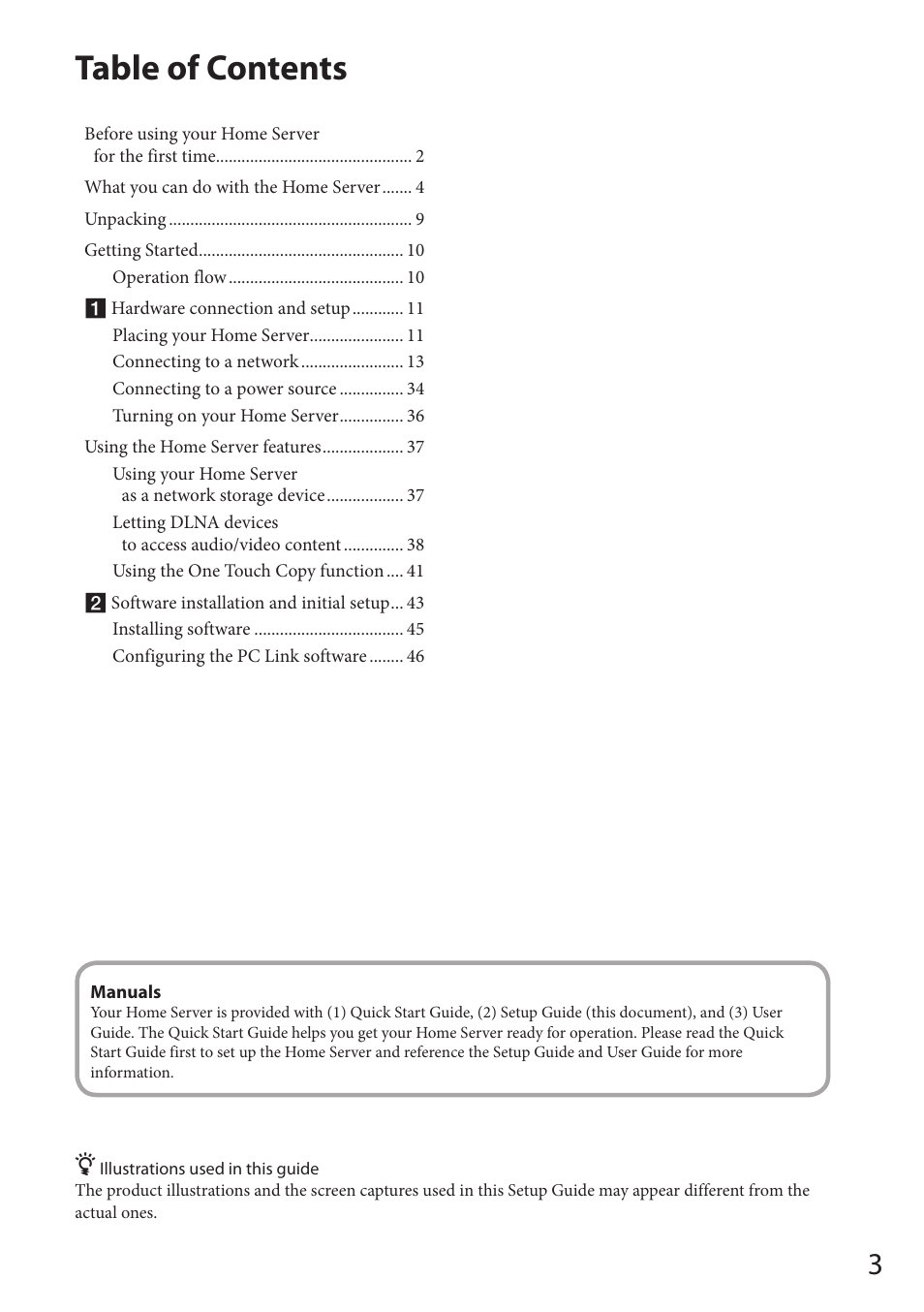 Sony VAIO VGF-HS1 User Manual | Page 3 / 48