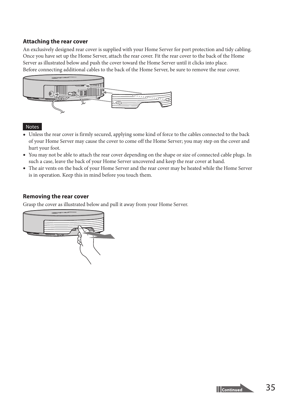 Sony VAIO VGF-HS1 User Manual | Page 35 / 48