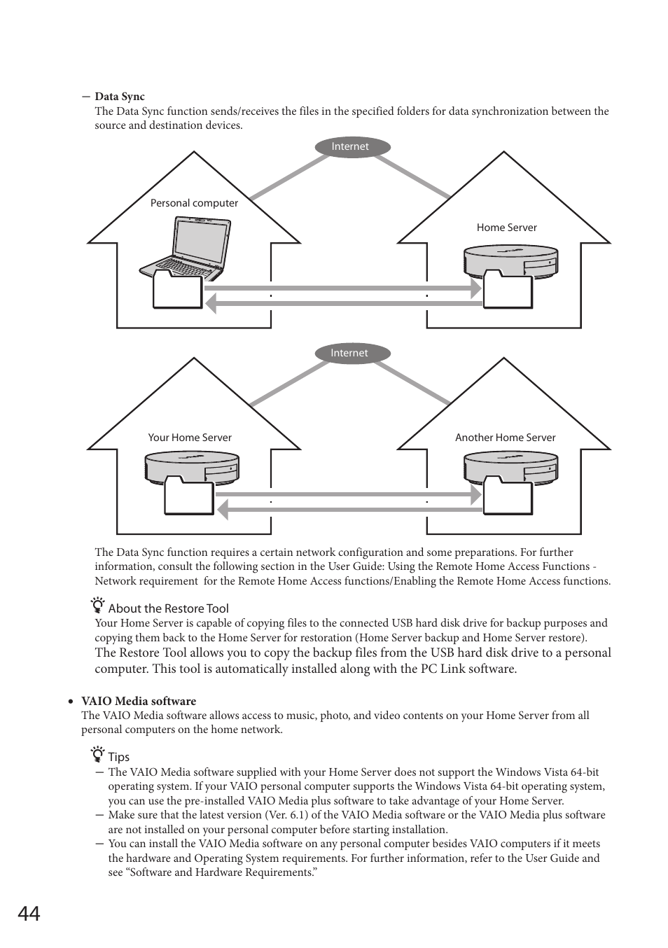 Sony VAIO VGF-HS1 User Manual | Page 44 / 48