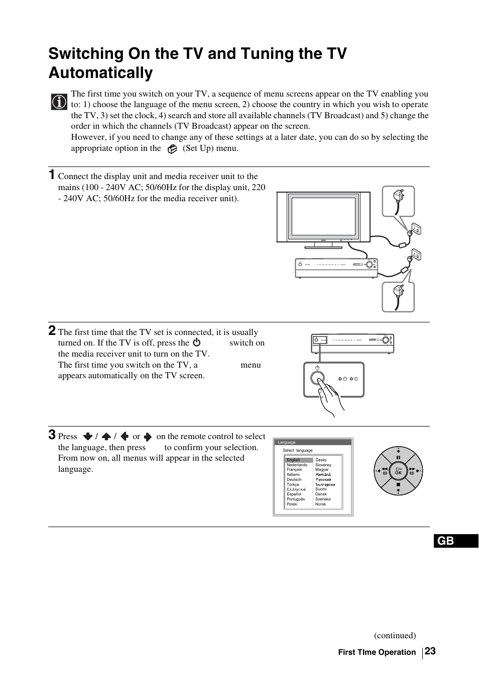Sony WEGA KLV-30MR1 User Manual | Page 23 / 304