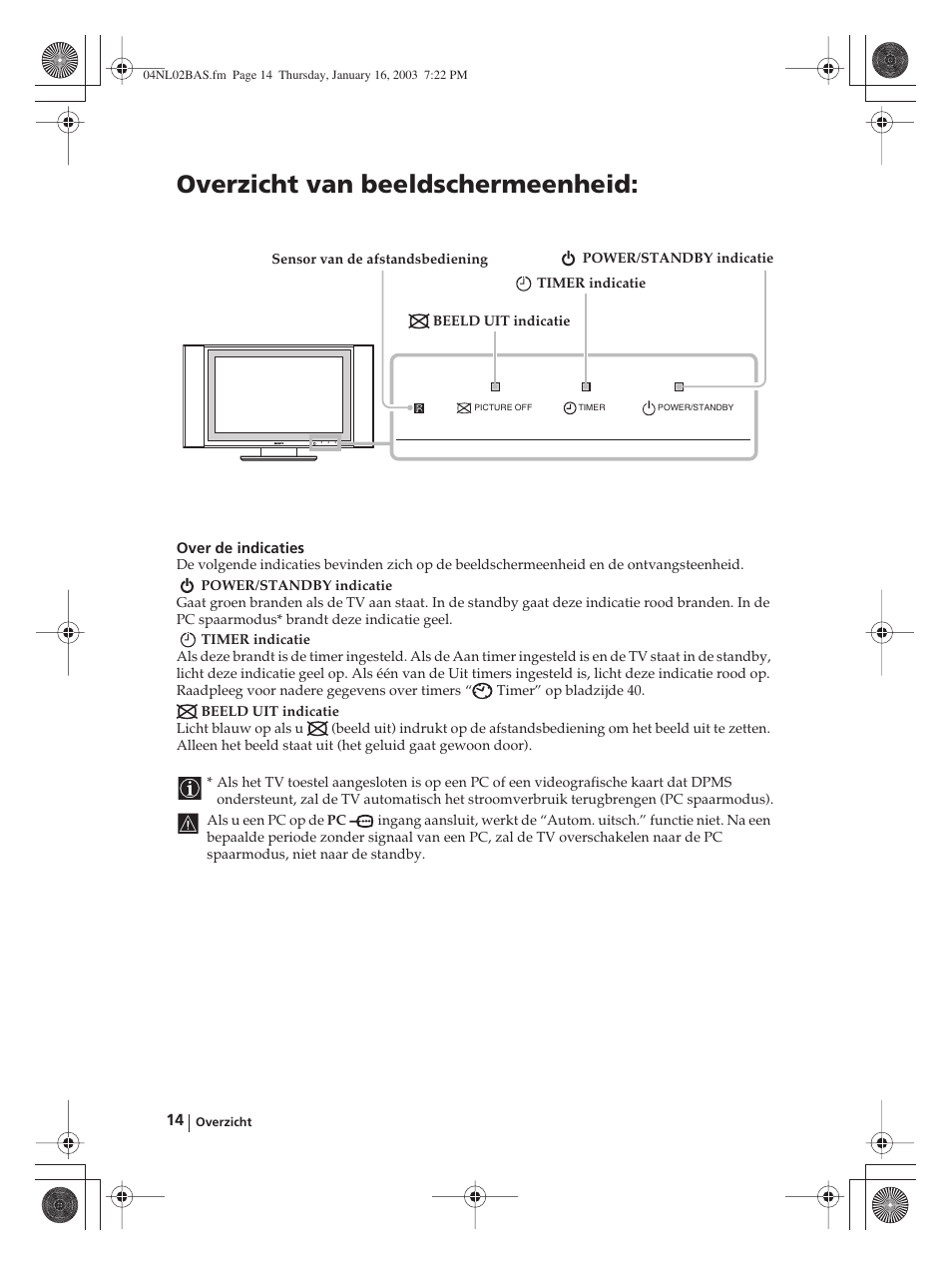 Overzicht van beeldschermeenheid | Sony WEGA KLV-30MR1 User Manual | Page 242 / 304