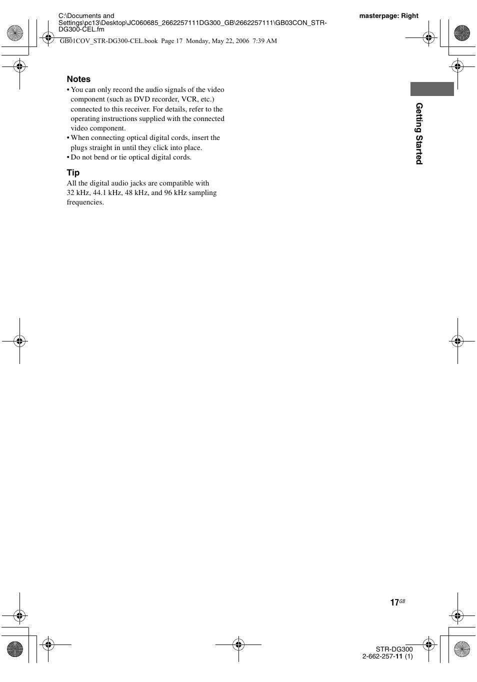 Sony STR-DG300 User Manual | Page 17 / 48