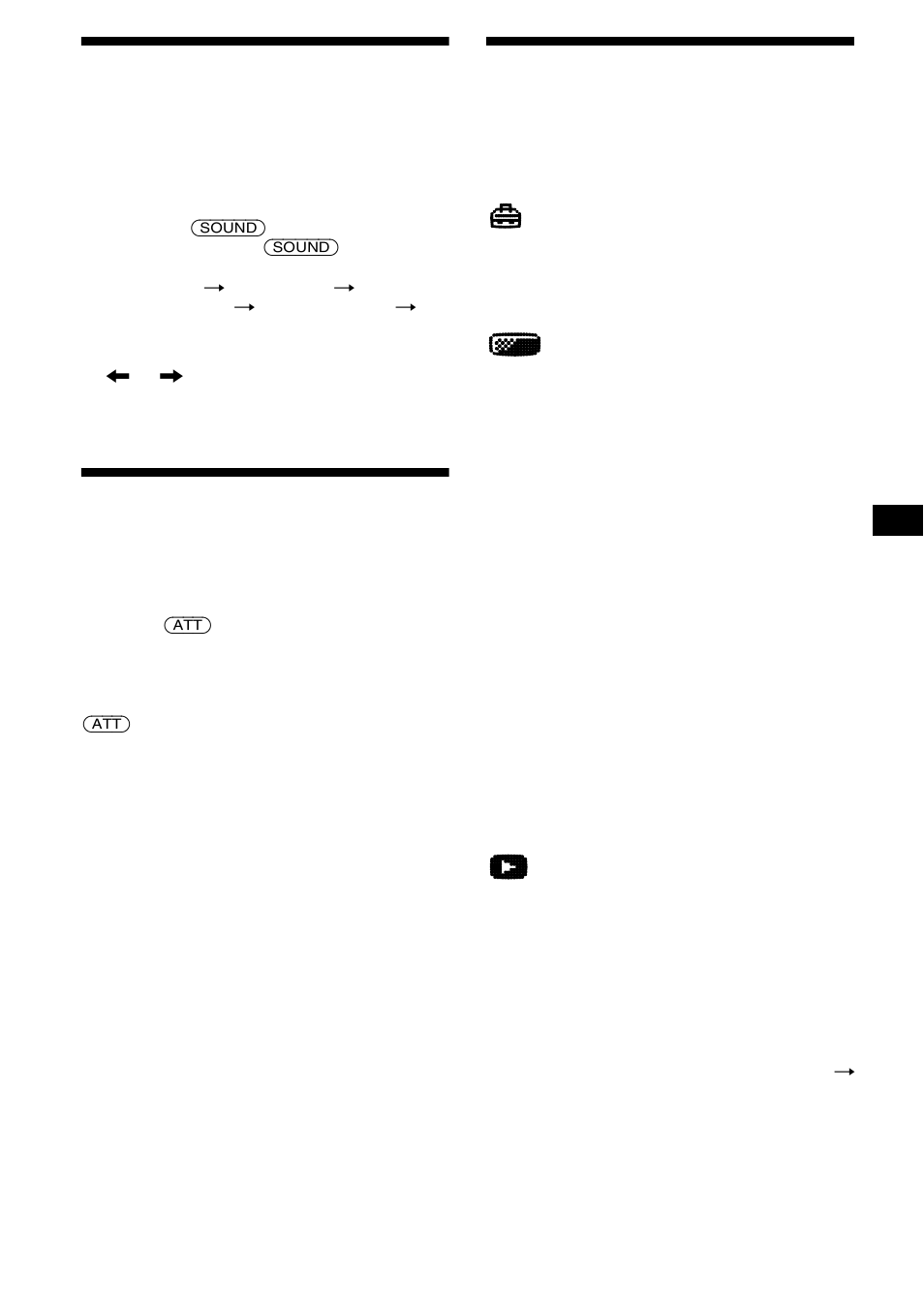 Adjusting the sound characteristics, Quickly attenuating the sound, Changing the sound and display settings | Menu, 17 adjusting the sound characteristics | Sony CDX-CA900X User Manual | Page 17 / 84