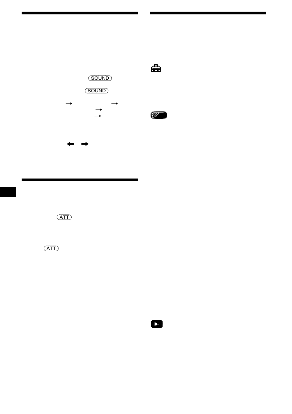 Ajuste de las características del sonido, Atenuación rápida del sonido, Cambio de los ajustes de sonido y de la pantalla | Menú, 18 ajuste de las características del sonido | Sony CDX-CA900X User Manual | Page 74 / 84