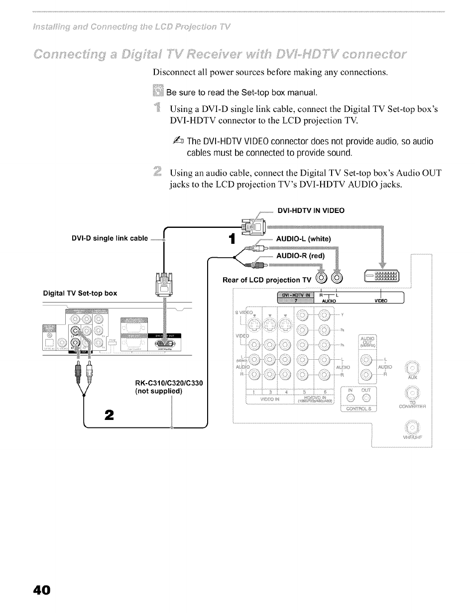 Sony KFO50WE610 User Manual | Page 40 / 104