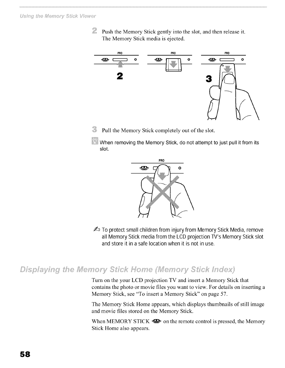 Sony KFO50WE610 User Manual | Page 58 / 104