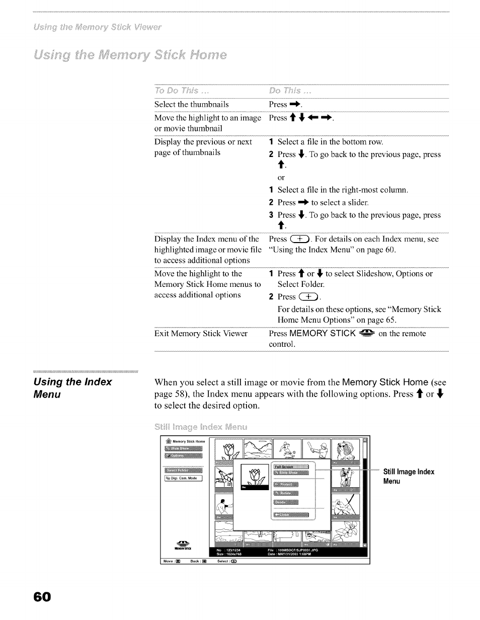 Y#ia mbinory tmcis *:tei?ia | Sony KFO50WE610 User Manual | Page 60 / 104