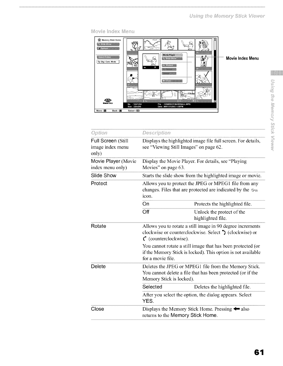 Ui:in ingnn №nnu | Sony KFO50WE610 User Manual | Page 61 / 104