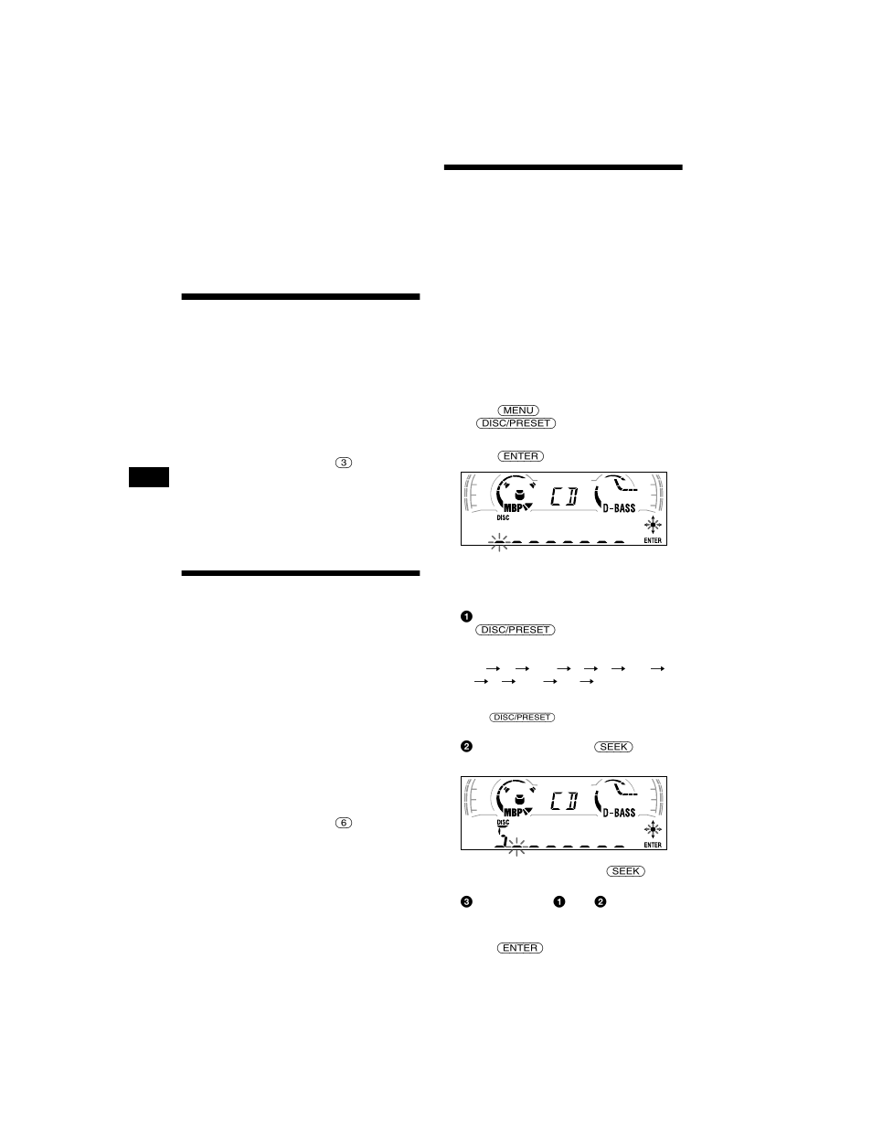 Playing tracks repeatedly, Playing tracks in random order, Labeling a cd | Repeat play, Shuffle play, Disc memo | Sony MDX-CA680X User Manual | Page 10 / 28