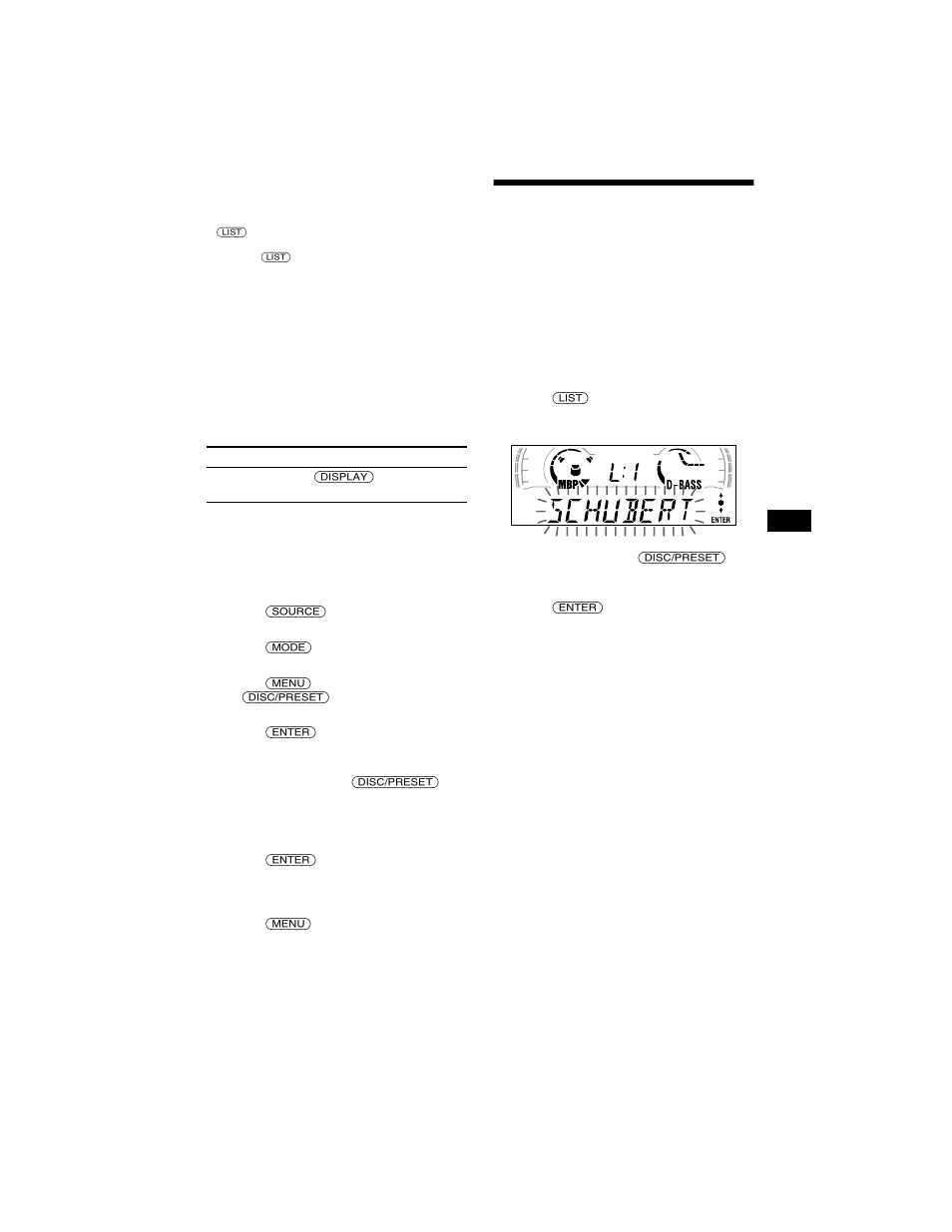 Locating a disc by name, List-up | Sony MDX-CA680X User Manual | Page 11 / 28