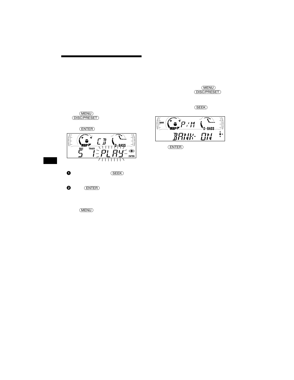 Selecting specific tracks for playback, Bank | Sony MDX-CA680X User Manual | Page 12 / 28