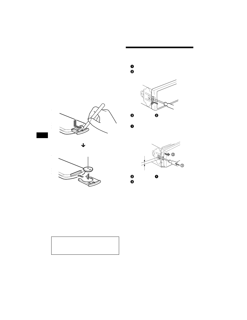 Removing the unit | Sony MDX-CA680X User Manual | Page 24 / 28