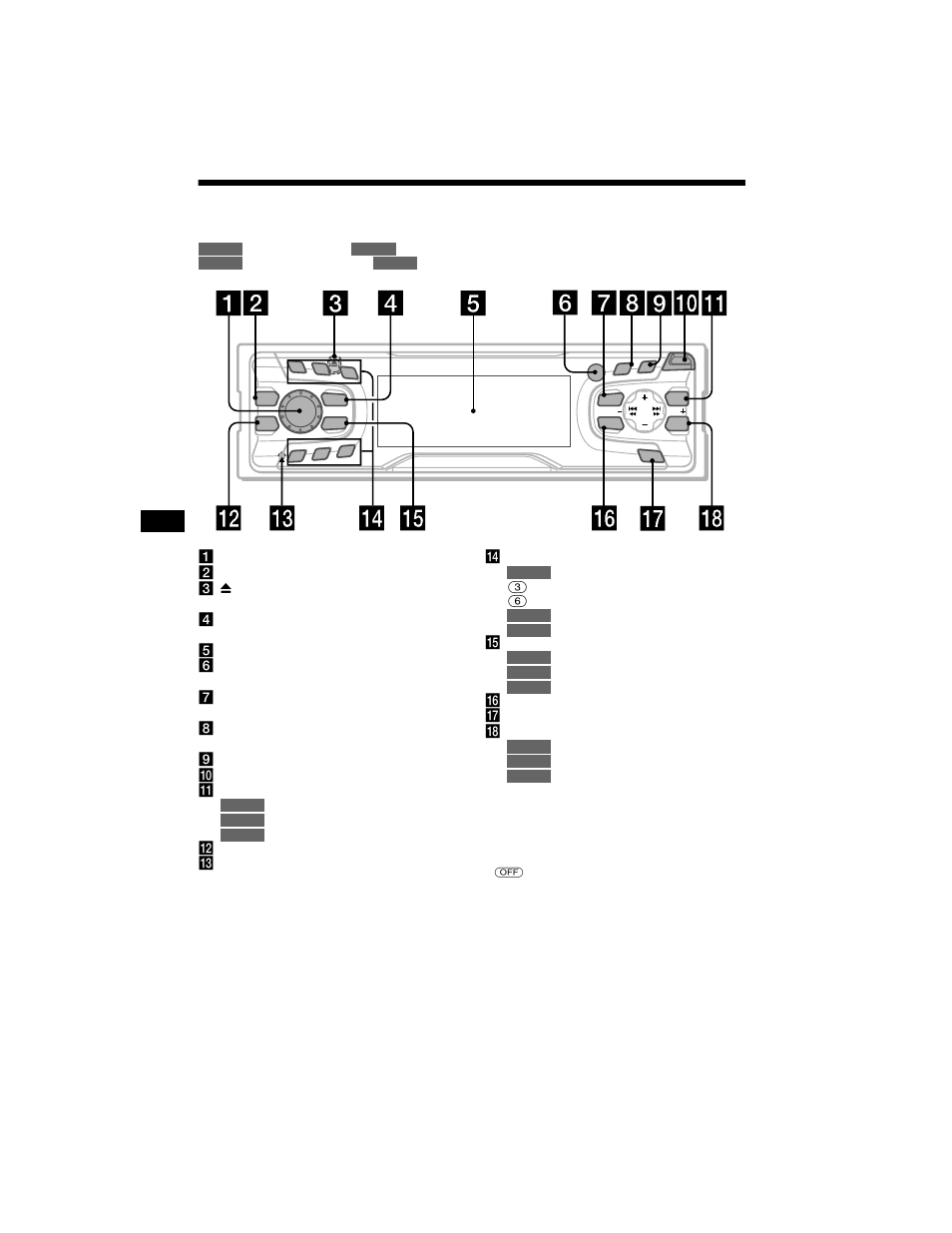 Location of controls | Sony MDX-CA680X User Manual | Page 4 / 28