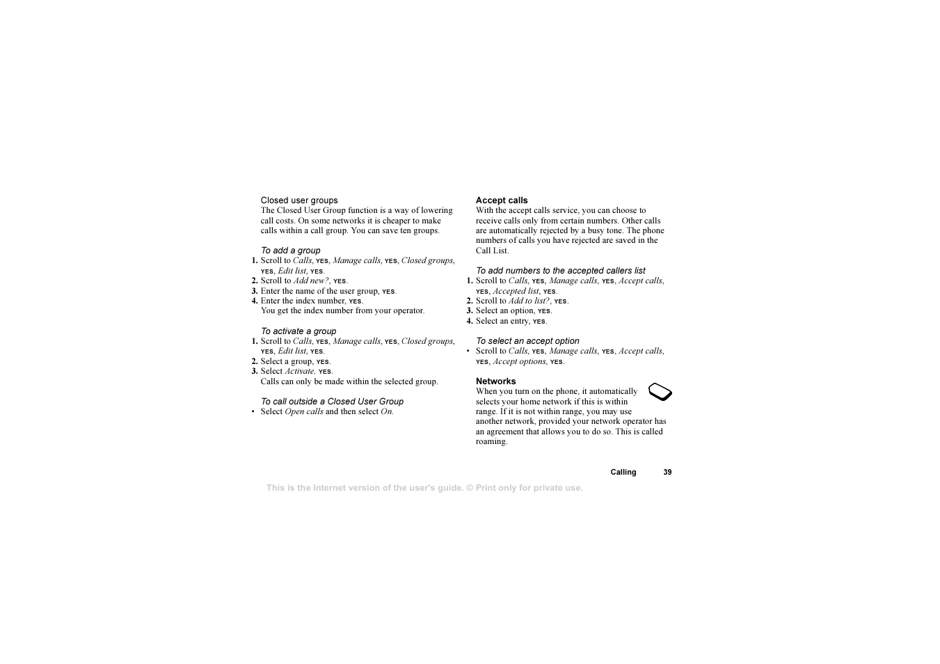 Sony T310 User Manual | Page 39 / 91