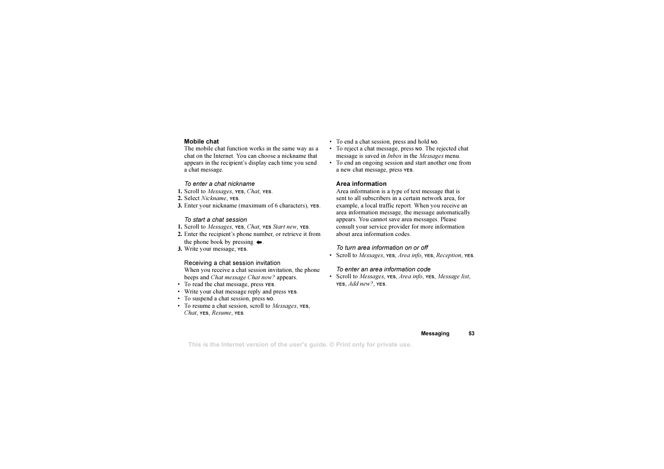 Sony T310 User Manual | Page 53 / 91