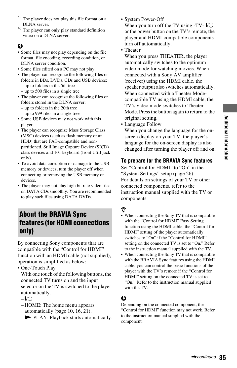 Sony BDP-S770 User Manual | Page 35 / 39