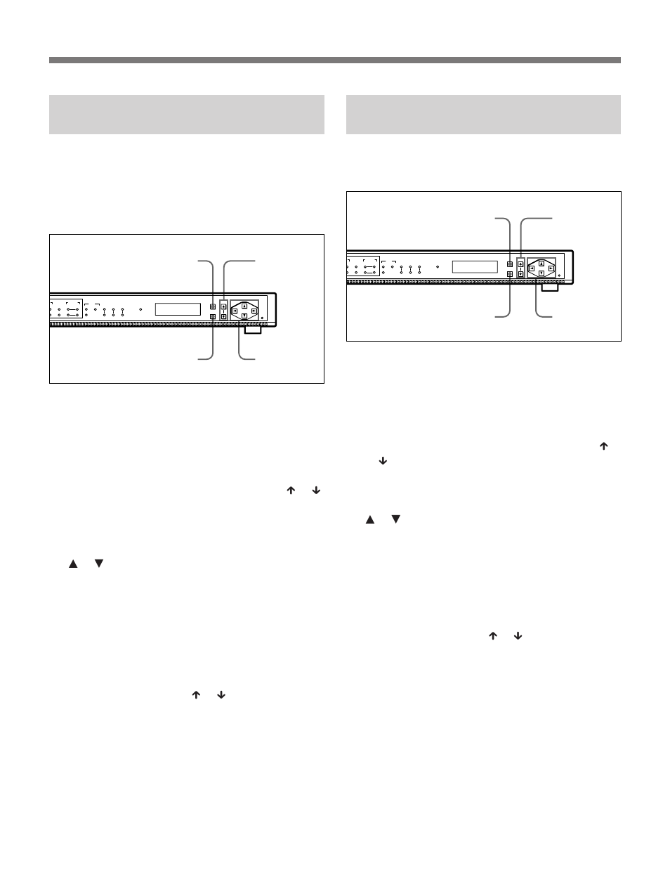 Saving the parameters in menu banks, Recalling the parameters from menu banks | Sony DSM-T1 User Manual | Page 11 / 19