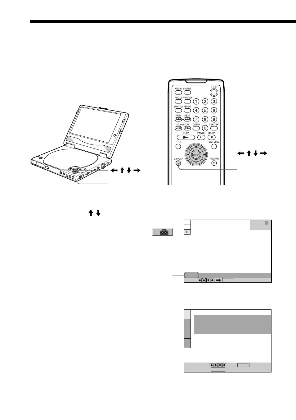 Selecting the language for the on-screen display | Sony DVP-F5 User Manual | Page 28 / 120